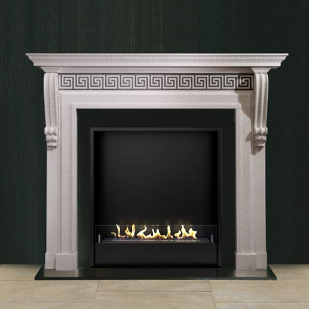 Биокамин в мраморном портале Firezo Alto